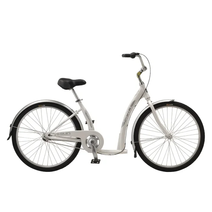 Sun Bicycles Streamway 3 Step-Thru 16in Pearl White 26`