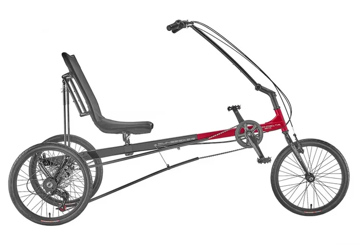 Sun Seeker Eco-Delta SX Unisex 20-Inch Folding Bike Lightweight Aluminum Frame, 7-Speed Gearing, Disc & Rim Brakes, Adjustable X-Seam for Commuting & Leisure