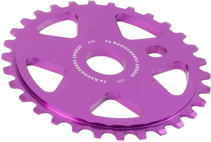 Sunday Sabretooth V2 Sprocket – 30t, Anodized Purple