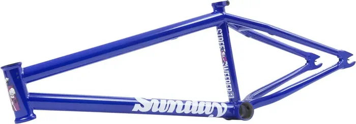 Sunday Street Sweeper BMX Frame – 20.5″ TT, Gloss Metallic Blue