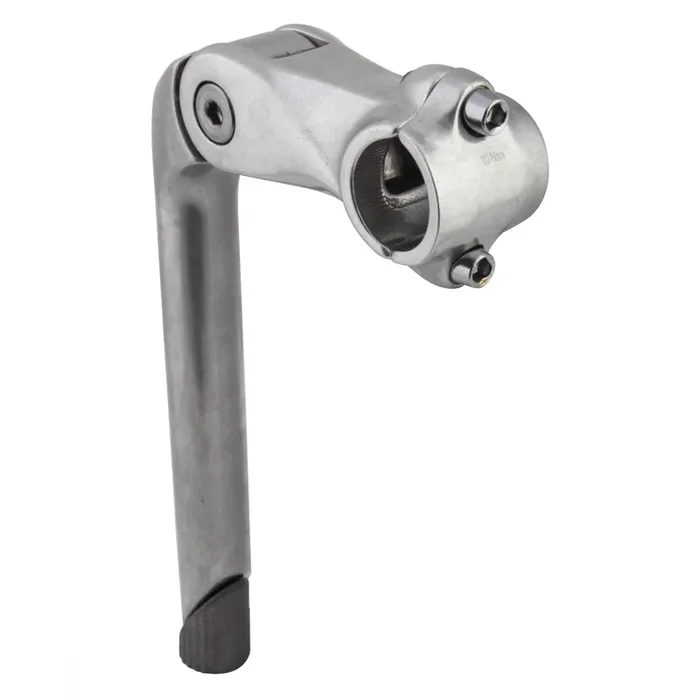 Sunlite Adjustable Stem Mountain Quill 90mm 25.4mm Adj. 0-60 Deg Silver Aluminum