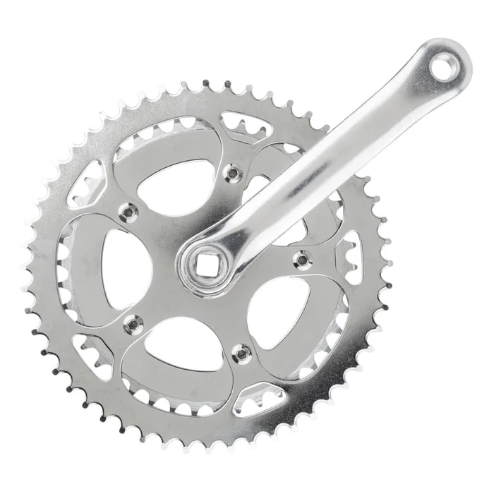 Sunlite Alloy Double 170×52/42 122 SQR JIS crankset silver