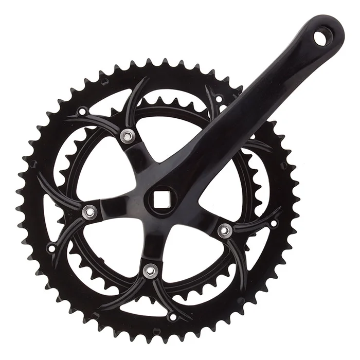 Sunlite Alloy Double 172.5×53/39 110 SQR JIS crankset black