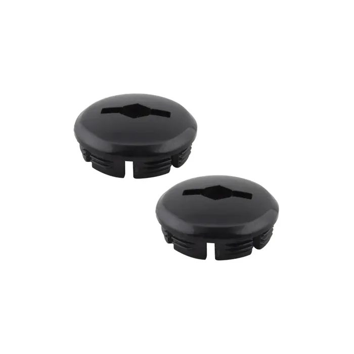 Sunlite Black Plastic Crank Dust Caps Durable OEM-Quality Bike Crankset Accessories (Pack of 2)
