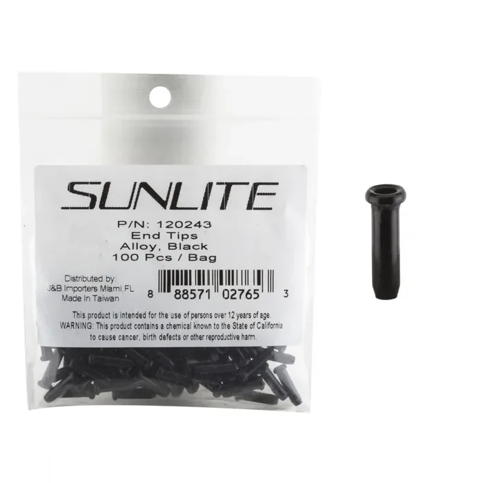 Sunlite Cable Tips Black Black