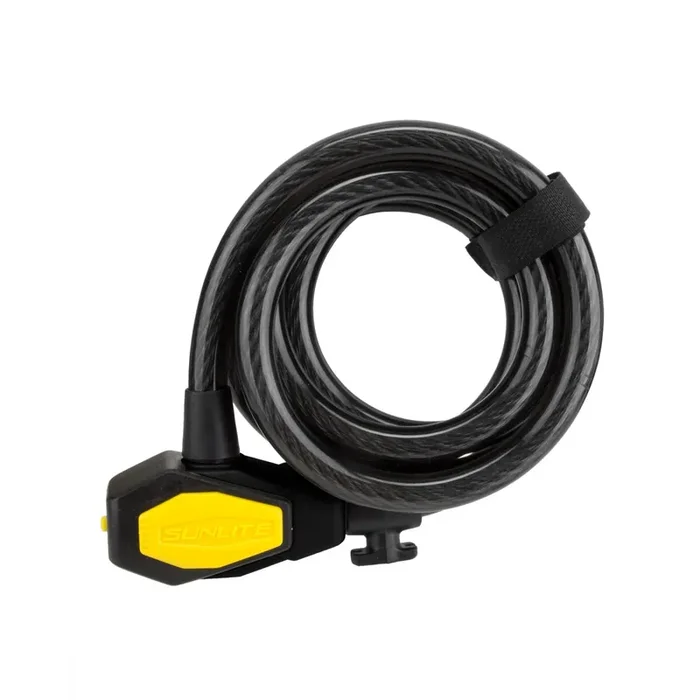 Sunlite Defender D3 Key/Cable Lock Key 12mm 6`/183cm Heavy Duty Self Coiling