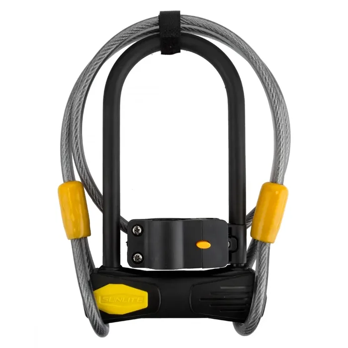 Sunlite Defender U Medium Cable w/ 4inx10mm Cable 14mm 3.5x7in/8.89×17.78cm