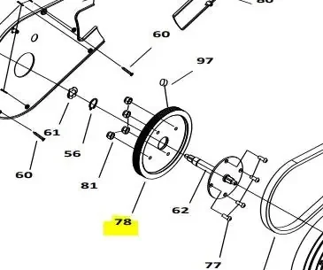 Sunlite F7 Trainer Replacement Parts Belt Wheel