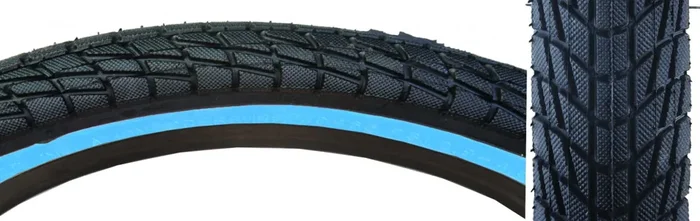 Sunlite Freestyle Kontact 20×1.95 Clincher Wire 65 Black/Blu Reflective BMX
