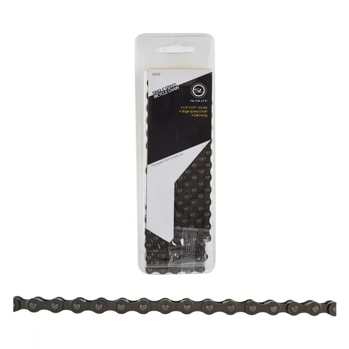 Sunlite SCN-SS Single Speed 142 Links 1/2×1/8 Black Steel