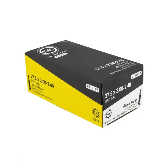 Sunlite Utili-T Standard Presta Valve Tubes 27.5×2.00-2.40 PV 48mm 0d