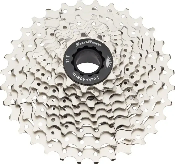 SunRace RS1 Cassette – 10 Speed, 11-32t, Silver