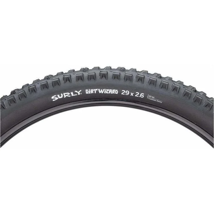 Surly Dirt Wizard Tire – 29 x 2.6 Tubless Folding Black 60tpi
