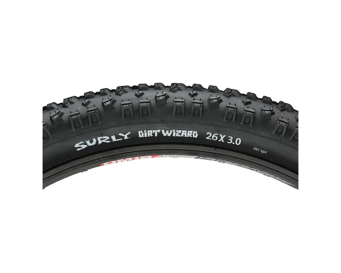 Surly Dirt Wizard Tubeless Mountain Tire (Black) (26″) (3.0″)