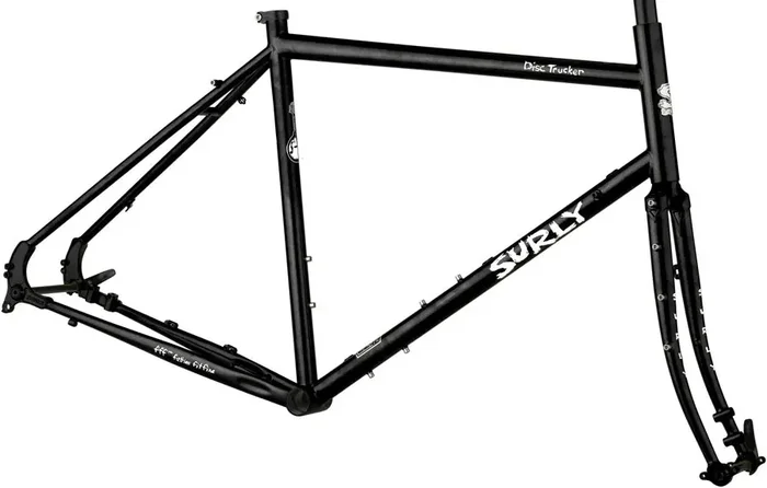 Surly Disc Trucker Frameset – 26″, Steel, Hi-Viz Black, 42cm