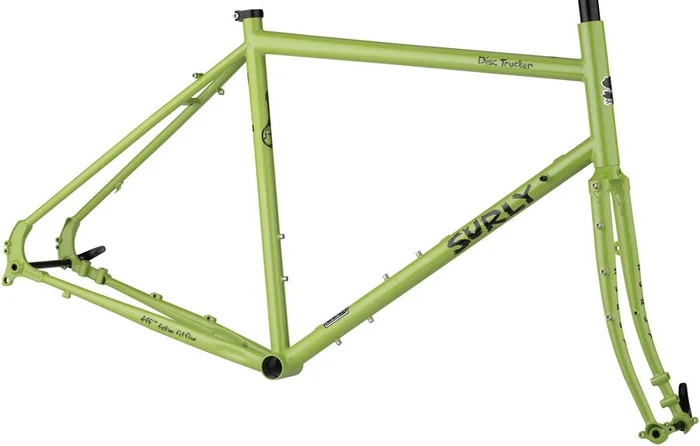 Surly Disc Trucker Frameset – 26″ Steel Pea Lime Soup 54cm
