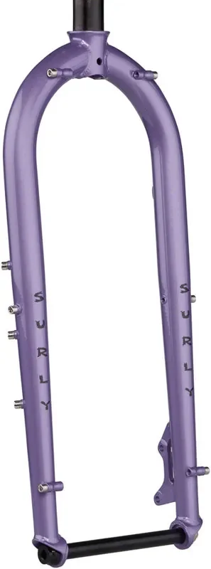 Surly Ice Cream Truck Fork – 26″, 15x150mm Thru-Axle, 1-1/8″ Straight Steerer, Steel, Taro Milk Tea