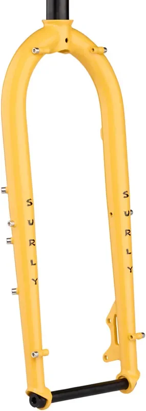 Surly Ice Cream Truck Fork – 26″, 15x150mm Thru-Axle, 1-1/8″ Straight Steerer, Steel, Warm Cheese