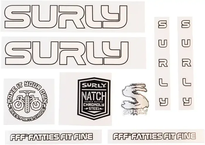Surly Intergalactic Decal Set – White