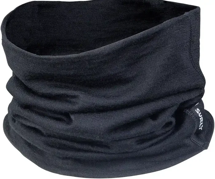 Surly Lightweight Neck Toob – Wool, Black, 150gm, One Size