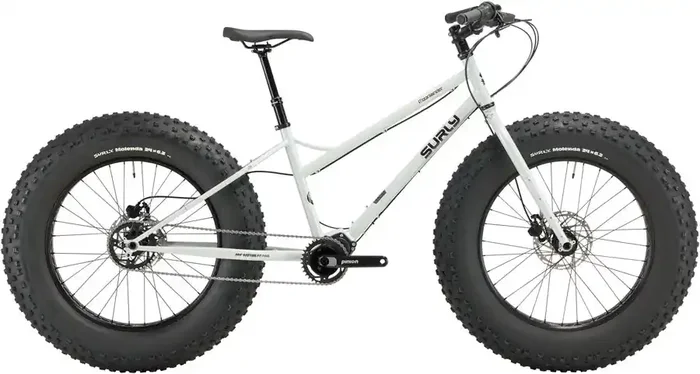 Surly Moonlander Fat Tire Bike – 24″, Steel, Lunar Dust Gray, Small