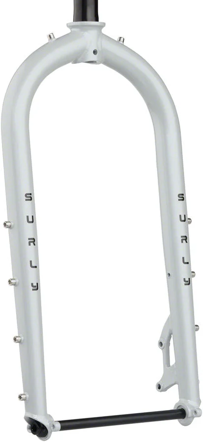 Surly Moonlander Fork – 24″ Steel 12 x 197mm 1-1/8″ Straight Steerer Lunar Dust Gray