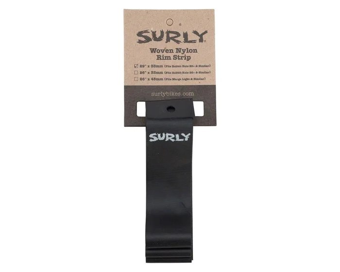 Surly Nylon Rim Strip (Black) (29″) (33mm) (For Rabbit Hole Rim)