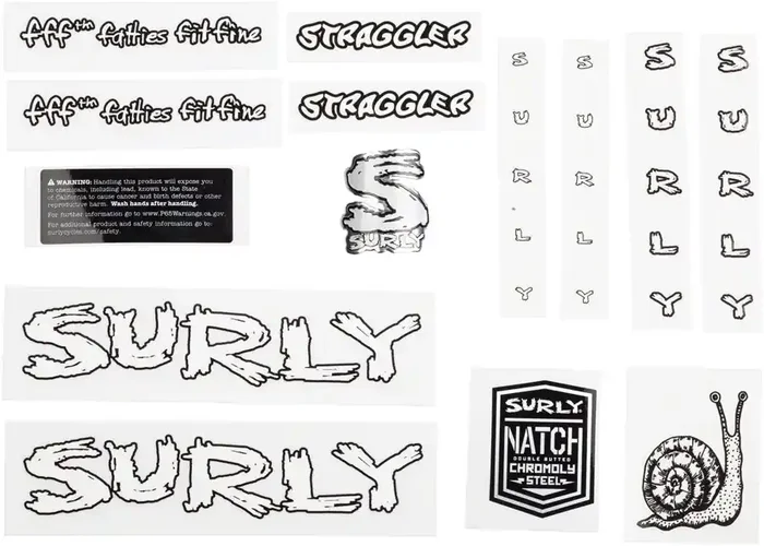 Surly Straggler Decal Set – White