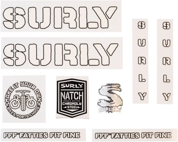 Surly Surly Overspray Decal Set White