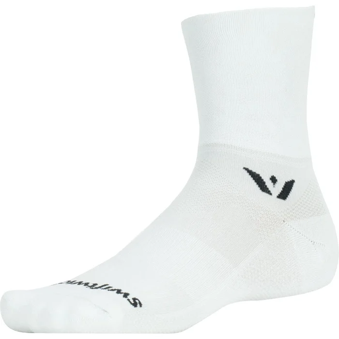 Swiftwick Aspire Four Bike Socks – White