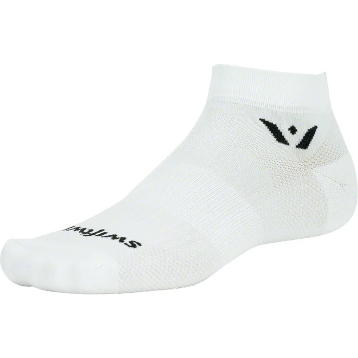Swiftwick Aspire One Bike Socks – White