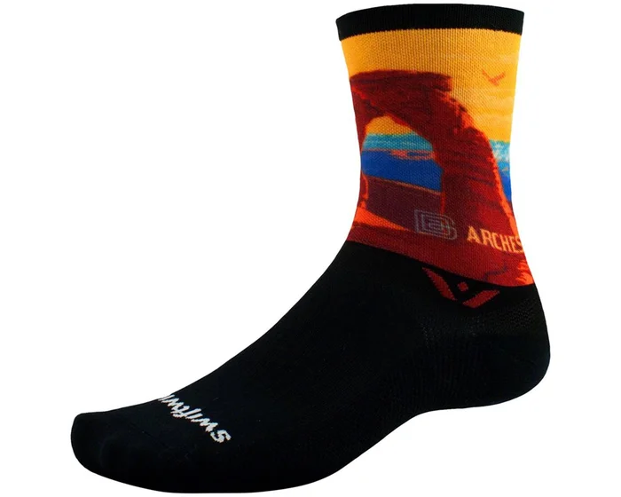 Swiftwick Vision Impression National Park Crew Socks (Arches) (L)