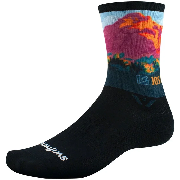 Swiftwick Vision Six Impression National Park Bike Socks – Joshua Tree