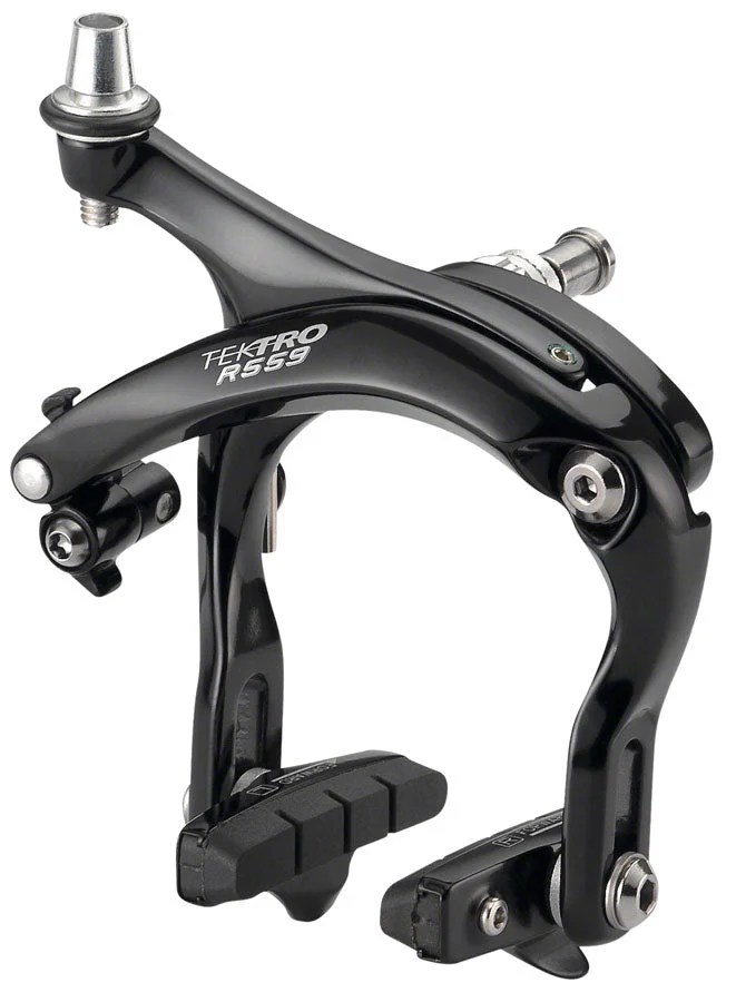 Tektro R559 Road Caliper Brake – Rear Dual Pivot Recessed Nut Mount High Polish BLK