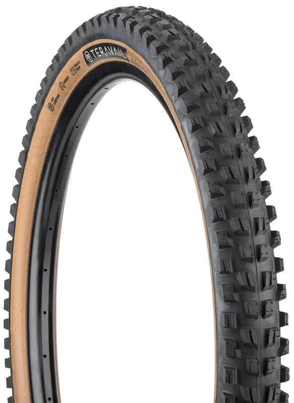 Teravail Kessel Tire 27.5 x 2.5 Tubeless Folding Tan Durable Mountain Bike 19-000181