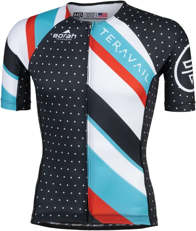 Teravail Waypoint Men‘s Jersey – Black, White, Blue, Red, Small