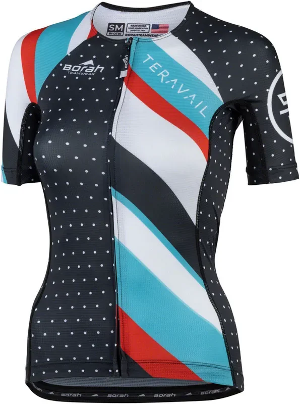Teravail Waypoint Women‘s Jersey – Black, White, Blue, Red, X-Large