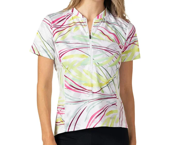 Terry Women’s Breakaway Mesh Short Sleeve Jersey (Breezy Blooms) (M)