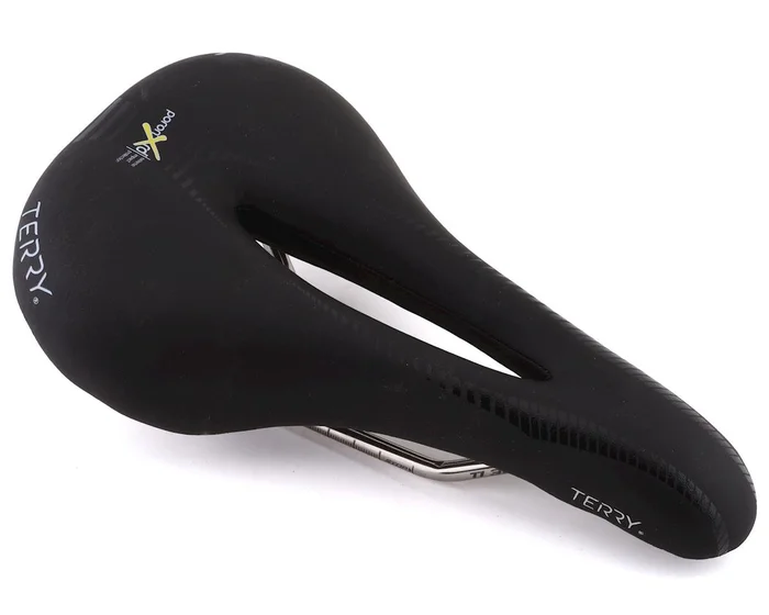 Terry Women’s Butterfly Century Saddle (Black) (Titanium Rails) (152mm)