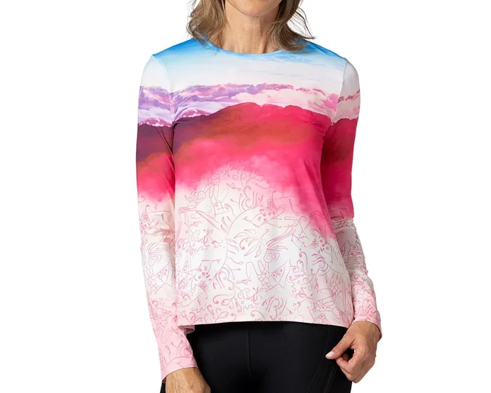 Terry Women’s Soleil Flow Long Sleeve Top (Inscription) (L)