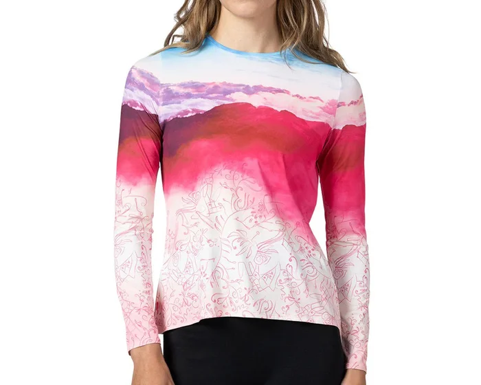 Terry Women’s Soleil Free Flow Long Sleeve Top (Inscription) (L)