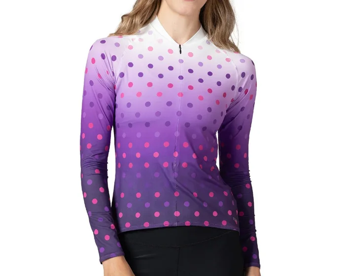 Terry Women’s Soleil Long Sleeve Jersey (Bedotted) (L)