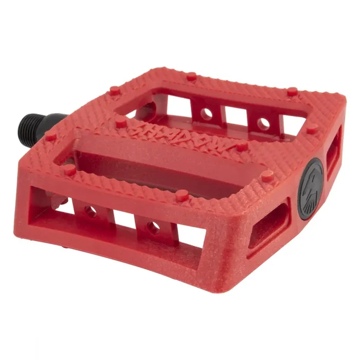 The Shadow Conspiracy Ravager Plastic Pedals 9/16″ Alloy Axle Molded Pins Red