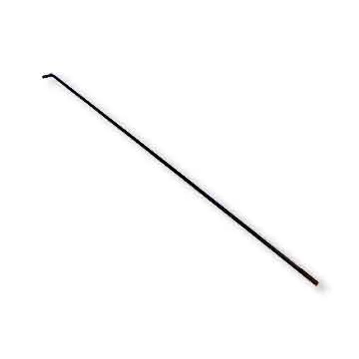 Throttle Rod 1/4″ Od X 30″ Long, 1/4-28 Rolled Thread With Hole, Black Oxide Finish