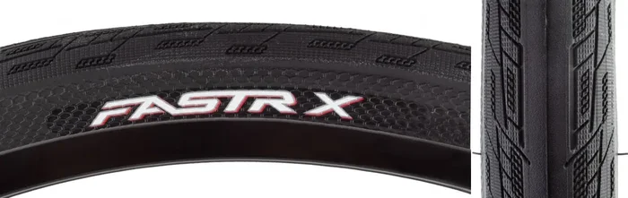 Tioga FASTRX Tire 20 x 1.75 Clincher Wire Black 60tpi Reflective BMX R9ZA2324