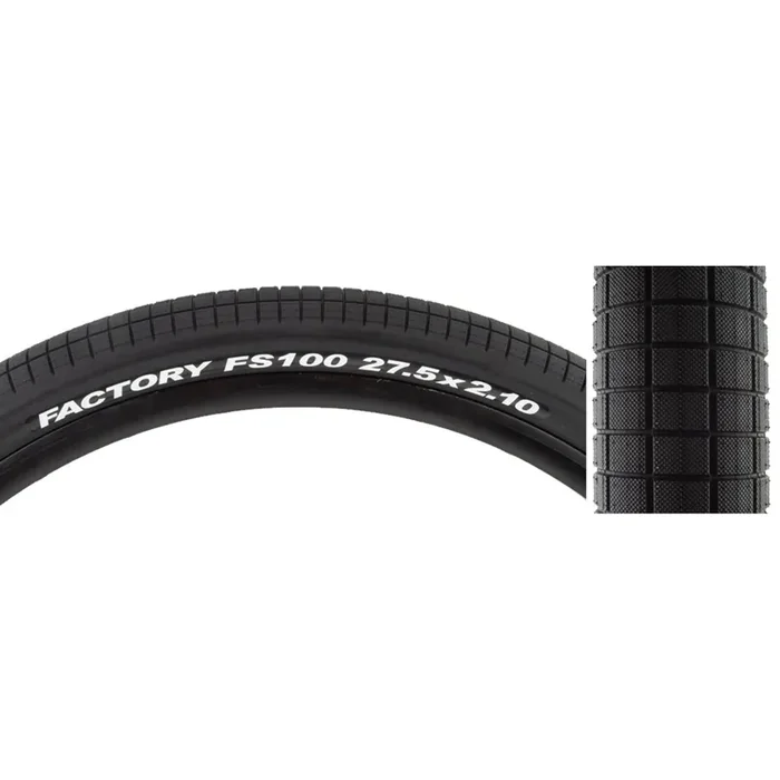 Tioga FS100 27.5×2.1 Wire Bk/Blk Clincher Tire MTB Gravel Reflective No. ISO 584 RNZA5772