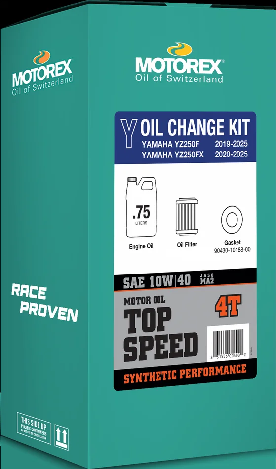 Top Speed Oil Change Kit 0.75l 10w/40 | 2019-2025 Yamaha 250F/250FX