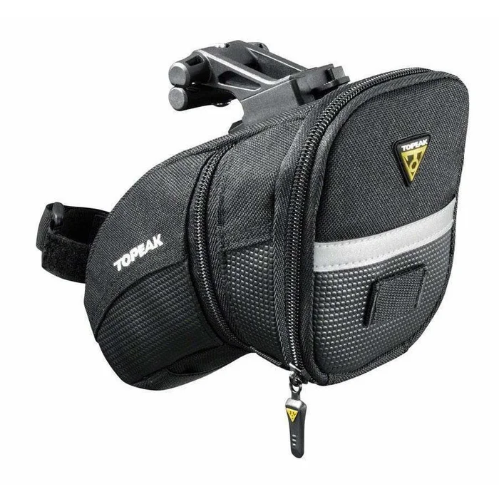 Topeak Aero Wedge Bike Seat Bag – QuickClick, Medium, Black