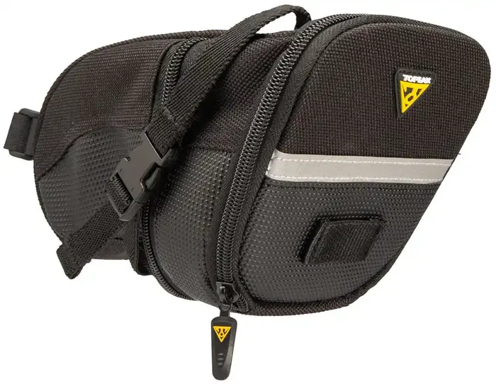 Topeak Aero Wedge Seat Bag – Strap-on, Large, Black