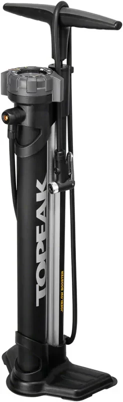 Topeak JoeBlow Booster Floor Pump – 160psi / 11bar, SmartHead DX3, Black/Gray